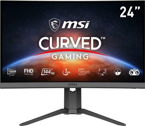 MSI Curved-gaming-monitor Optix G24C6P, 60 cm / 23,6 ", Full HD