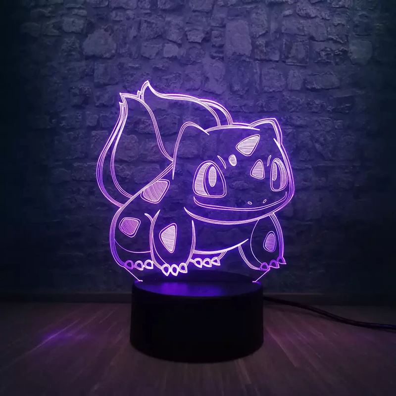 Pokémon Bulbasar LED Nachtlampje Home Decoratie Dragon RGB LED Light