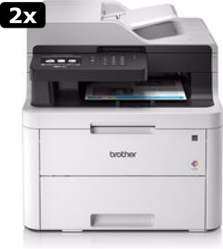 Brother 2x MFC-L3730CDN - All-In-One Kleurenledprinter