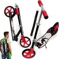Step Pro-S City Scooter - PANTER - Step Grote Wielen 205 mm- Step voor volwassenen - 100kg - Autoped -Opvouwbaar - In hoogte Verstelbaar - Vering - - 100kg - Vouwbaar - Grote wielen - ( Wit / Zwart)
