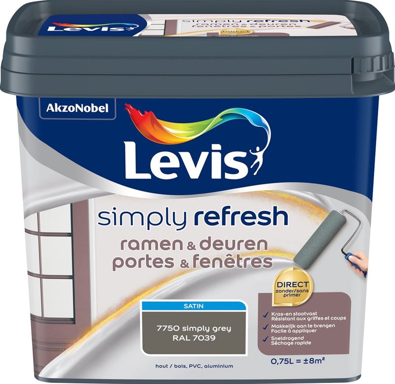 Levi S Simply Refresh Ramen Deuren Satin Simply Grey Ral