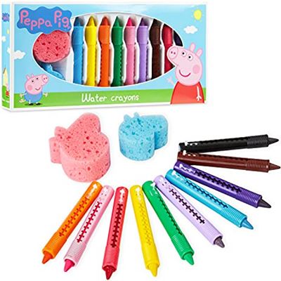 Te voet motto Het kantoor Peppa Pig Badkrijtjes voor kleine kinderen, 10 badpennen voor kinderen,  kleurpotloden voor 3 jaar oud + knutselspeelgoed kopen? | Kieskeurig.nl |  helpt je kiezen