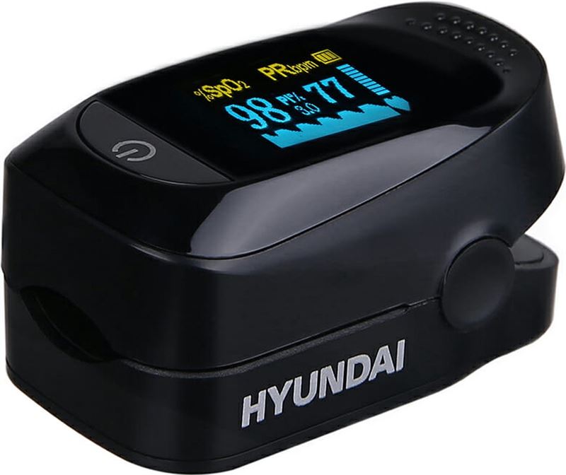 Hyundai HHA482101 - zuurstof saturatiemeter - Zwart OLED