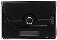 Panamami 7 Inch 8 9 Inch 10 Inch Tablet Computer Case Drie Gaten Universele Universele Vier Hoekhaak 360 Graden Roterende Lederen Hoesje - Zwart - 7inches
