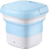 Washers Mini opvouwbare wasmachine, automatische uitschakeling met aanraakknop, draagbare kleine thuisreis elektrische wasemmer, snelle reiniging in 10 minuten