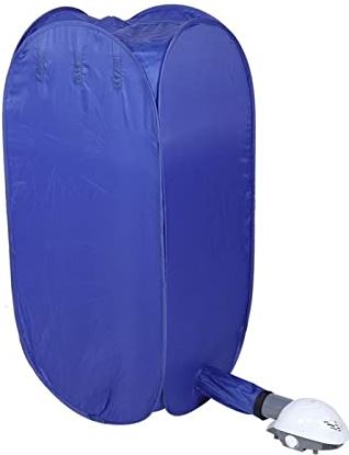 RLGS Wasdroger draagbare droger, multifunctionele elektrische wasdroger tas huishoudelijke opvouwbare hanger droogmachine for buiten reizen elektrische droger zakje blauw