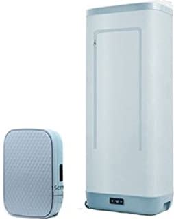 RLGS Wasdroger Draagbare wasdroger, multifunctionele kleine droger, snelle kledingdrogerverwarmer for op reis naar huis Wasserij (Color : White blue, Size : With towel rack)