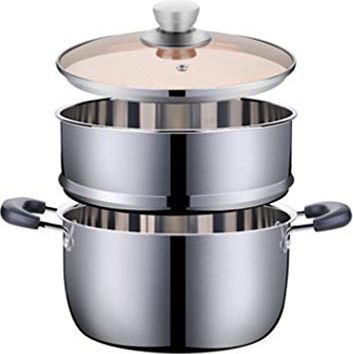 DHSGH ADFSFD Kleine Steamer RVS Verdikte Household Non-stick Cooker Cooker Gas Binaural Stew Pot Pot van de Soep Steamer