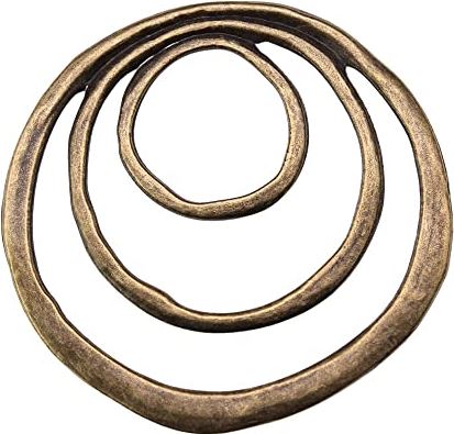 WYSIWYG 1 Deel 49x51mm Antiek bronskleur 3-laagse cirkel bedels handgemaakte sieraden metalen bedels voor kinderen kopen? Kieskeurig.nl | helpt je kiezen