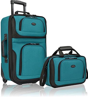 camera Iedereen complicaties U.S. Traveler Rio Robuuste stof uitbreidbare handbagage set, Teal, One Size  | Prijzen vergelijken | Kieskeurig.nl