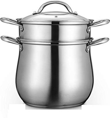 DHSGH ADFSFD Roestvrij staal Huishoudelijke Verdikte Porridge Pot Gas Cooker Pot van de Soep met Stew Pot Steamer
