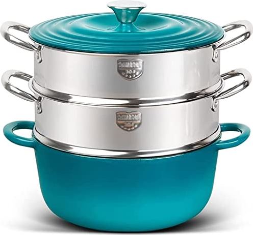 TATSEN Roestvrij staal Steamer Multi-Layer Grote Soep Pot Non-Stick pan Emaille Soep Pot