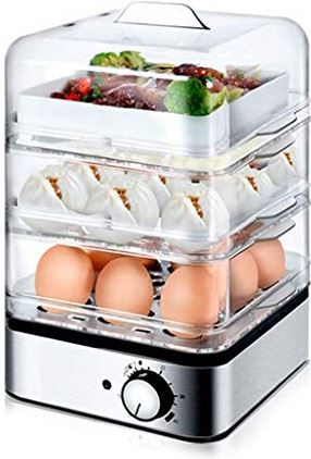 DHSGH ADFSFD Egg Steamer Three-layer Automatic Power-off Egg Cooker Electric Steamer Steamer Ontbijt Machine