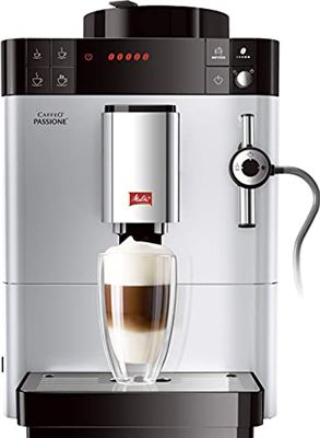Melitta Passione F530-101 Automatische koffiemachine met molen, koffiebonen, melksysteem, automatische reiniging, personaliseerbaar, 15 bar, zilverkleurig espressomachine kopen? | Kieskeurig.nl | helpt je kiezen