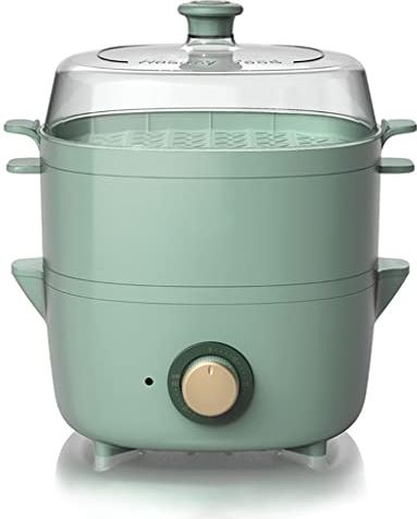 DHSGH ADFSFD Elektrisch Voedsel Steamers Huishoudelijke Multifunctionele Eierkoker Forboiler Kookgerei Keuken 2 Lagen 600W