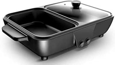 DHSGH ADFSFD Home en Reizen Non-Stick Friture Pan Dual Purpose Elektrische Grill met hete Pot Cooking Pot Cooking Pot (Color : D, Size : 34.5 * 22 * 8cm)