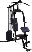 Viking Choice Krachtstation fitnessstation met 45 kg gewicht zwart