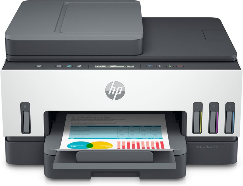 HP Smart Tank HP Smart Tank 7305 All-in-One, scannen, automatische documentinvoer, draadloos, Invoer voor 35 vel; Scans naar pdf; Dubbelzijdig printen All-in-one printer kopen? | Kieskeurig.nl | helpt je kiezen