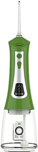 HXR Waterflossers Waterflossers for tanden Draadloze elektrische tandflosser Monddouche for thuis met 4 modi Waterflossers (Color : Green)