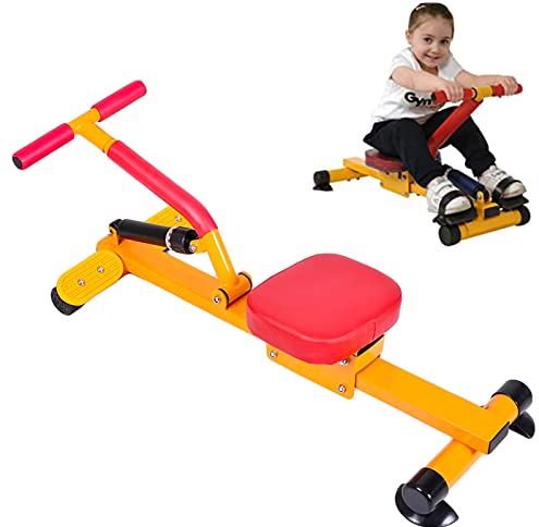 XCTLZGC Roeimachine Mini Small Kids Fitnessapparatuur Indoor Cardio Training Kinderspeelgoed Voor Jongens Meisjes Van 4-10 Jaar Oud