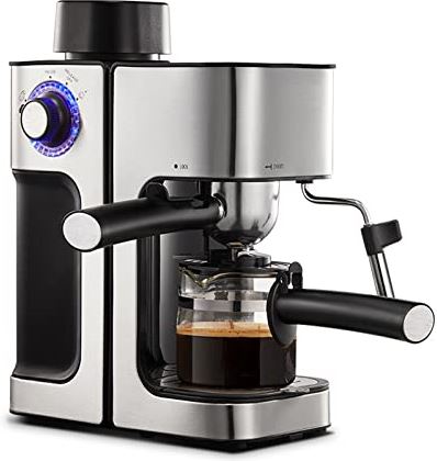 DYOSEN koffiezetapparaat Espressomachine Stoom Melkopschuimer All-in-one Semi-automatische koffiemachine 5 Bar Europese stekker Compatibel met EU/AU/UK/US koffie makers (Color : KFJ-1, Size : US)