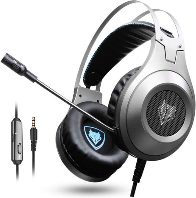 Nubwo N2 Stereo Gaming Koptelefoon Headset Headphones met Microfoon Zilver