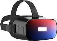 HERMJ VR-bril, VR P-1 P-ro Alles-in-één 4K HD-film AI Elf Voice Home 3D-film Virtual Reality Game Console VR-film (Color : P1 red 4k)