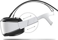 HERMJ VR-bril, E3C Virtual Reality VR Bril VR Game Helm Thuis Indoor 3D Films VR Metaverse 3D Smart Bril Zachte Band VR Bril (Color : Hard headsets)