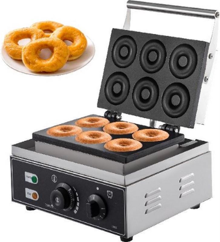 VEVOR Donutmaker - Donut - Donutmachine - Donut Maker - Donut Bakvorm - Donut ijzer - Automatisch