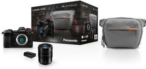 Panasonic Pack Lumix G9 Noir + Leica DG Vario Elmarit 12-60mm f/2 8-4 + Sac Peak Design Everyday Sling 6L + 2de Batterij