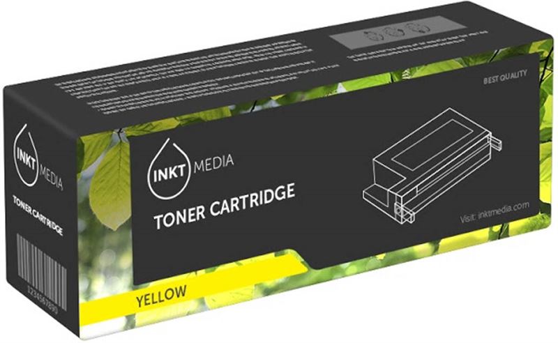 Inktmedia inktmedia® - laser toner - geschikt canon 711 y toner geel