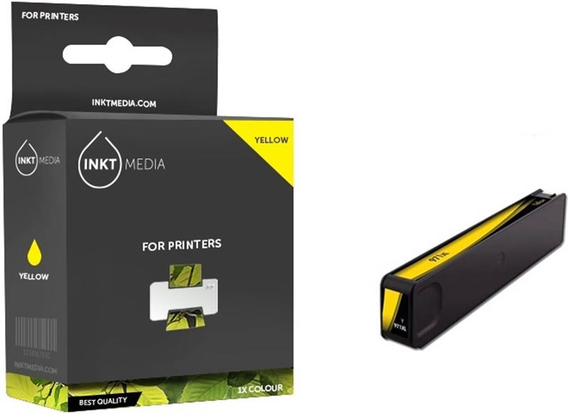 Inktmedia inktmedia® - inktcartridge - geschikt hp 971xl (cn628ae) inktcartridge geel - cartridge met inkt