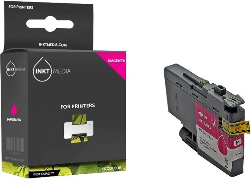 Inktmedia inktmedia® - inktcartridge - geschikt brother lc-3233ma / lc-3235ma xl inktcartridge magenta - cartridge met inkt