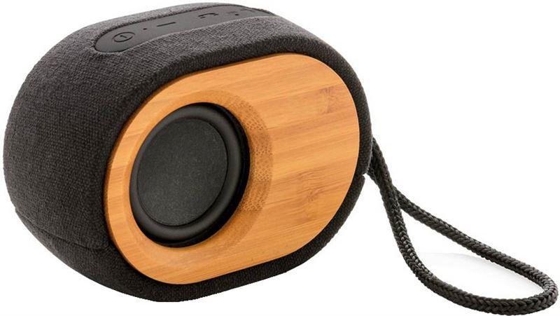 Fietsaccessoires xd xclusive speaker bamboo x bluetooth 12 cm zwart 2-delig
