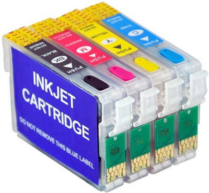 Inktmedia inktmedia® - geschikt epson 16 / 16xl t1626 / t1636 navulbare cartridges (met arc chip)