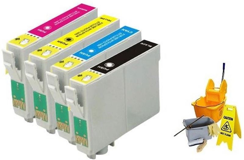 Inktmedia inktmedia® - inktcartridge - geschikt epson 18 18xl t1806 t1816 serie reinigings inktcartridges - cartridge met inkt