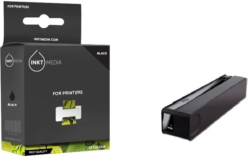 Inktmedia inktmedia® - inktcartridge - geschikt hp 970xl (cn625ae) inktcartridge zwart hoge capaciteit - cartridge met inkt