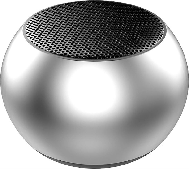 BES LED draadloze bluetooth speaker - aigi crunci - zilver