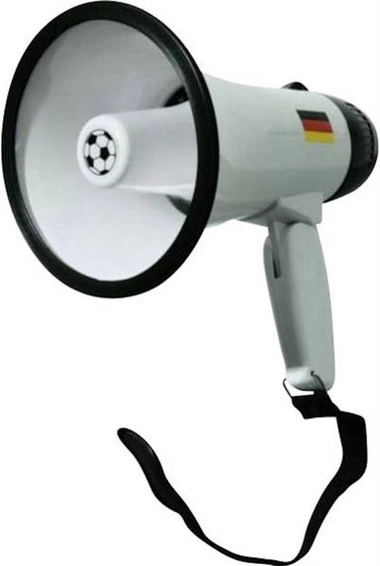 - decopatent® megaphone - met geluiden - megafoon voor sport evenementen