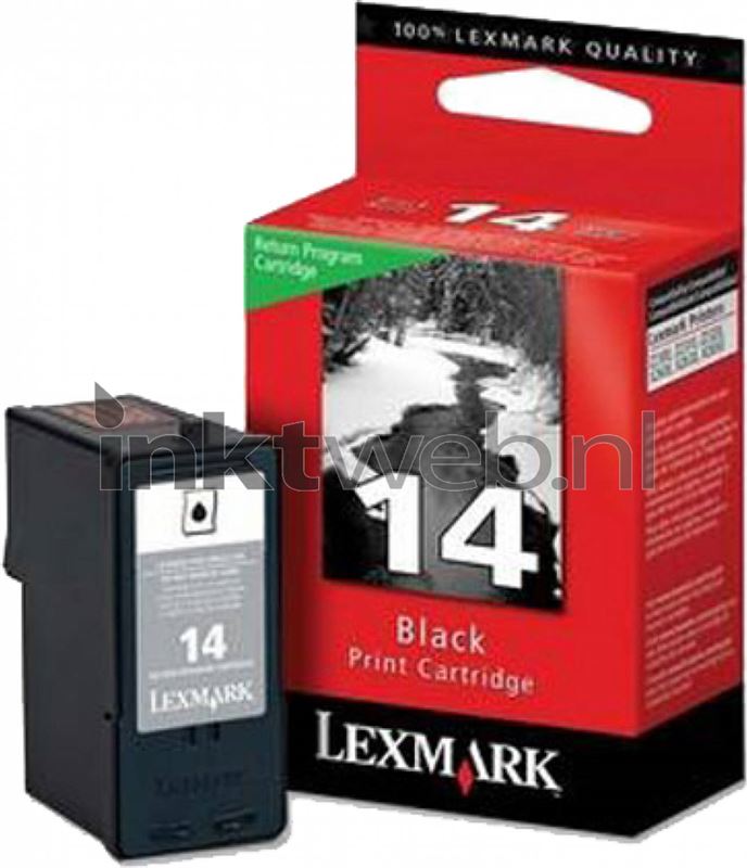 Lexmark 14 zwart cartridge
