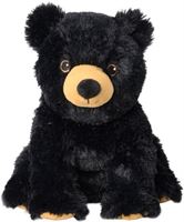 Warmies Warmte/magnetron opwarm knuffel zwarte beer - Dieren cadeau artikelen voor kinderen - Heatpack
