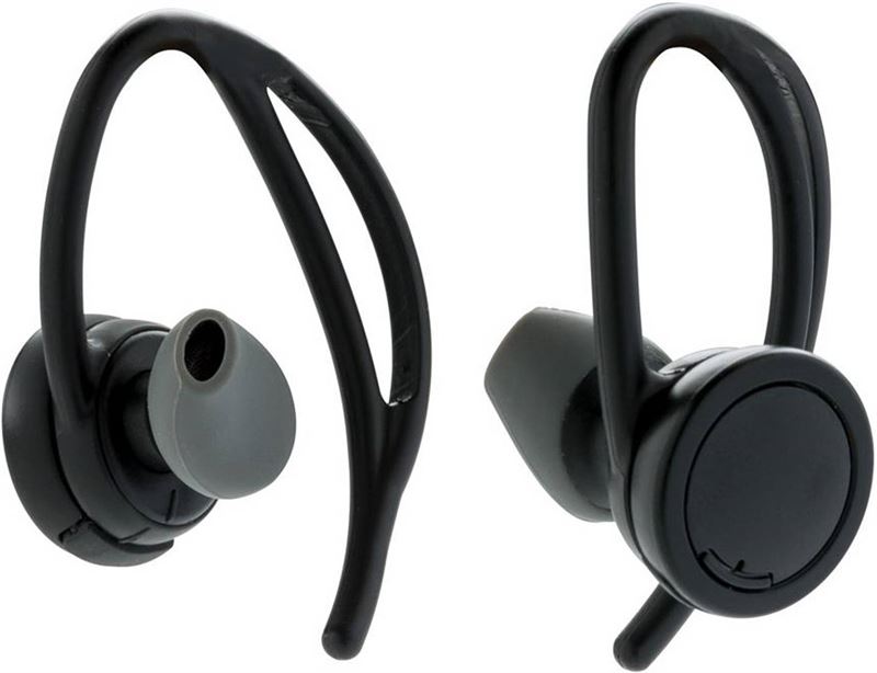 XD Collection oortelefoon true bluetooth 8,3 cm abs zwart 3-delig
