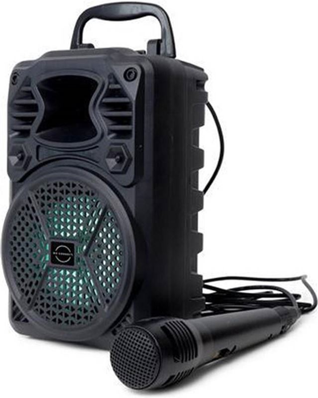 DealDonkey brainz karaoke boombox met microfoon - karaoke set Blue