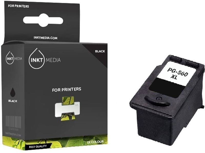 Inktmedia inktmedia® - inktcartridge - geschikt voor canon pg-560xxl inktcartridge zwart hoge capaciteit - cartridge met inkt