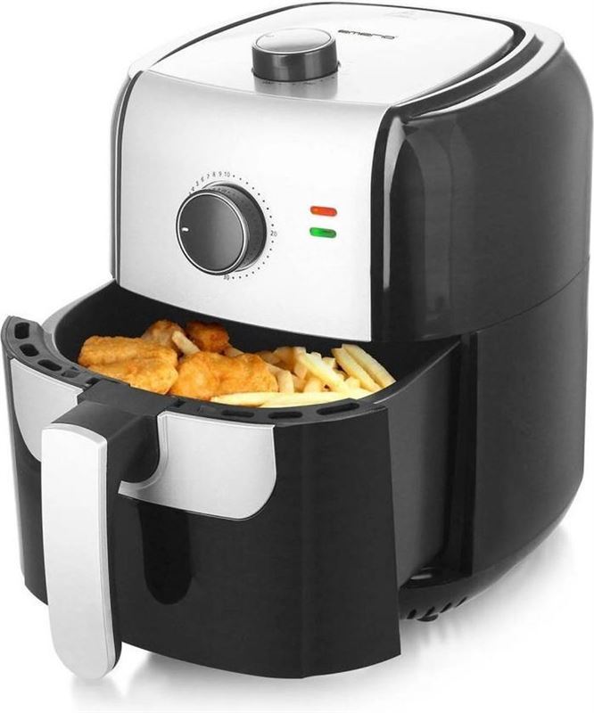 BW Goodies Emerio AF-123543 Smart Fryer 5.5L 1400W Zwart/Zilver