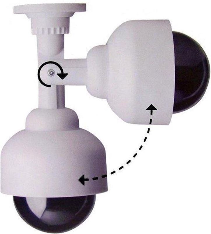 Safe Alarm Dummy 360 graden beveiligingscameras met LED - wit