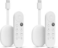 Google 2 Pack Chromecast met TV - 4K HDR - Wit