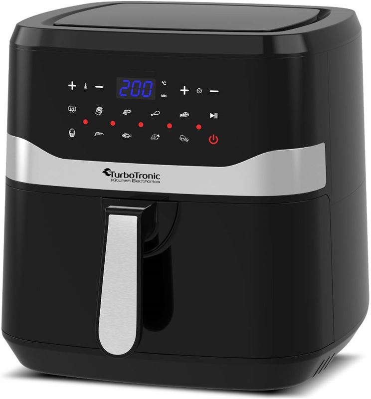 TurboTronic tt-af7d digitale xl airfryer/ friteuse - 7.5 liter