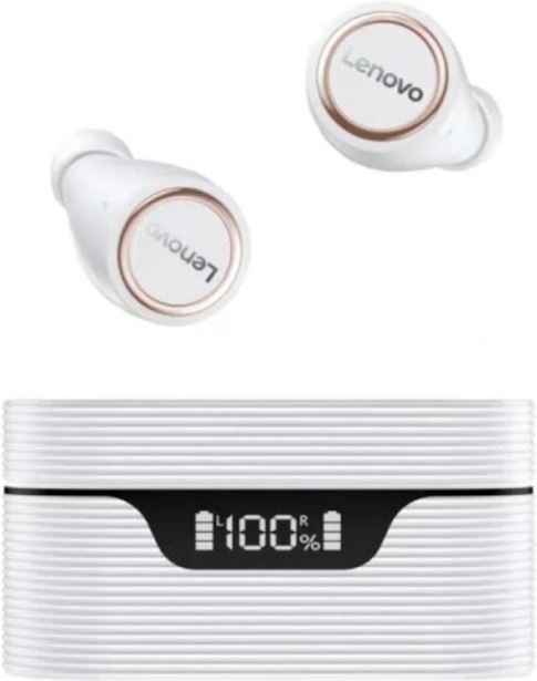 Lenovo LP12 Draadloze Oortjes met LED Scherm - Oordopjes TWS Bluetooth 5 0 Earphones Earbuds Oortelefoon Wit
