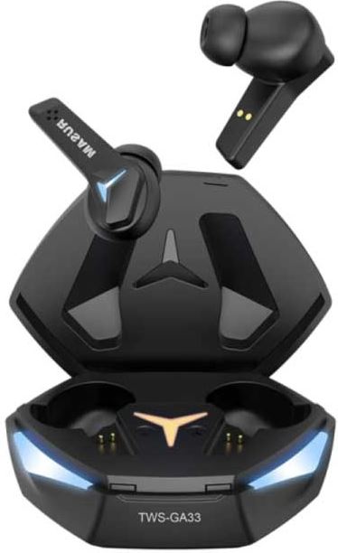 RUSAM GA33 Draadloze Oortjes - Gaming Headset Oordopjes TWS Bluetooth 5 2 Earphones Earbuds Zwart